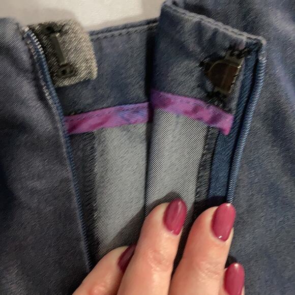 Peace Of Cloth Panticular Lisa Ankle High Rise Trousers Size 14 Blue Grey - Picture 10 of 16